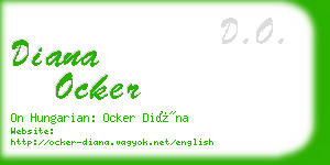 diana ocker business card